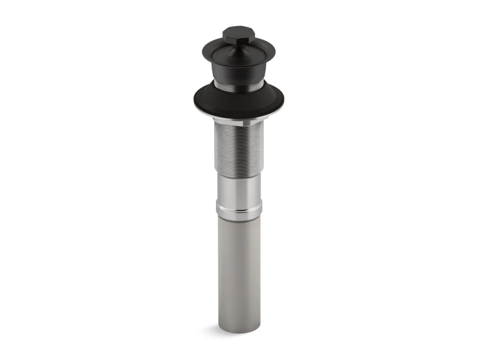 Bathroom sink drain with non-removable metal stopper and without overflow^Kohler Hot