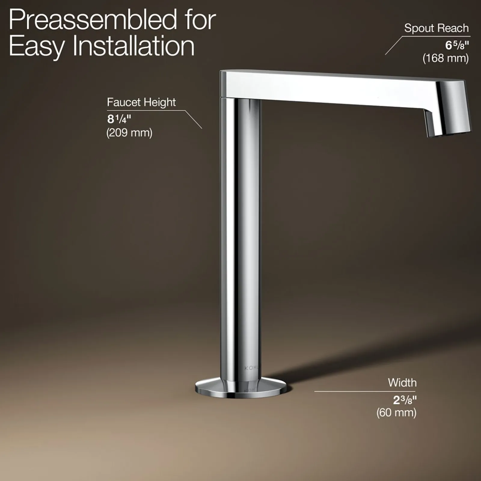 Bathroom sink faucet spout with Row design, 1.2 gpm^Kohler Sale