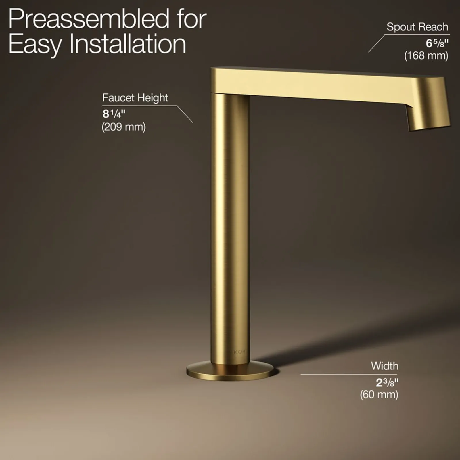 Bathroom sink faucet spout with Row design, 1.2 gpm^Kohler Sale