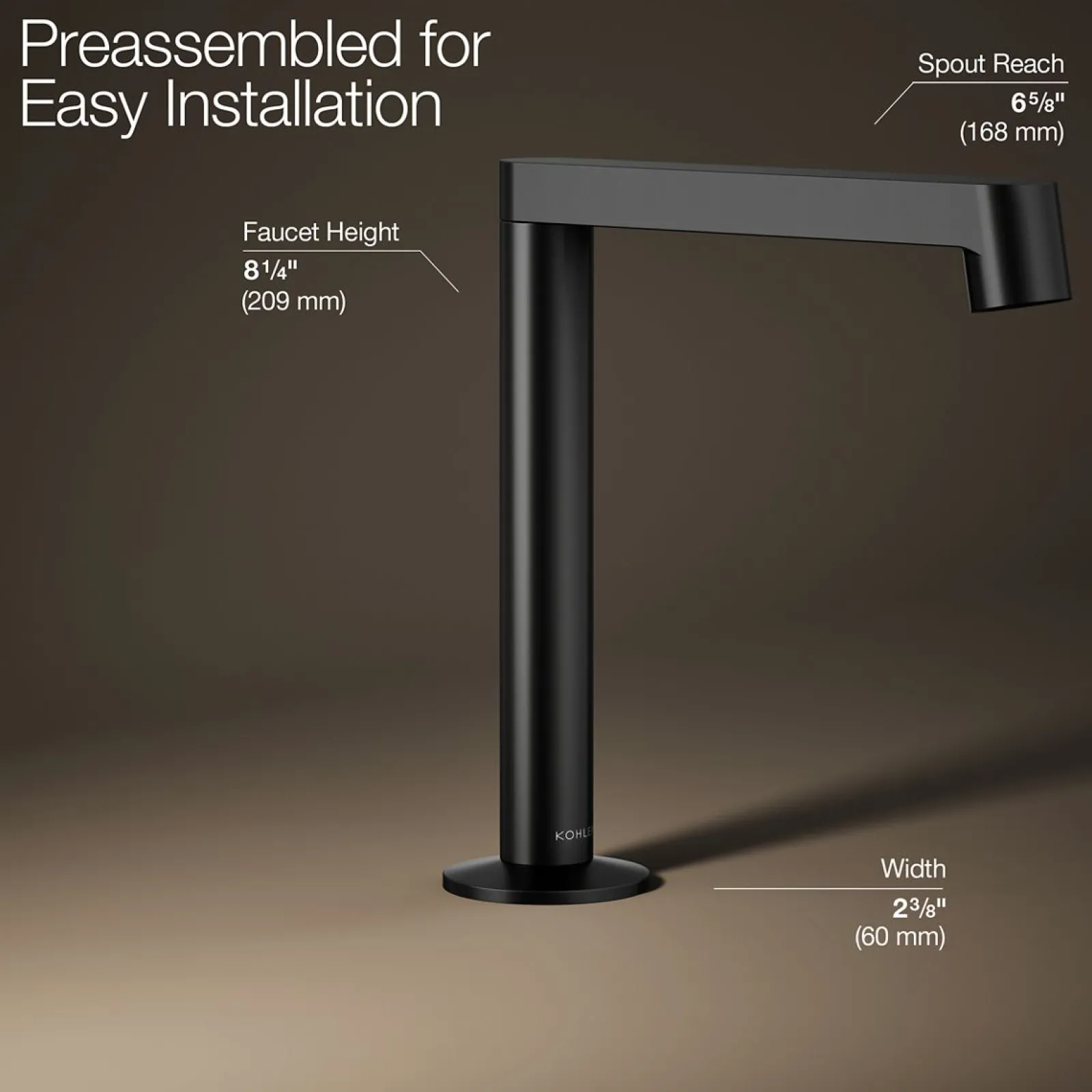 Bathroom sink faucet spout with Row design, 1.2 gpm^Kohler Sale