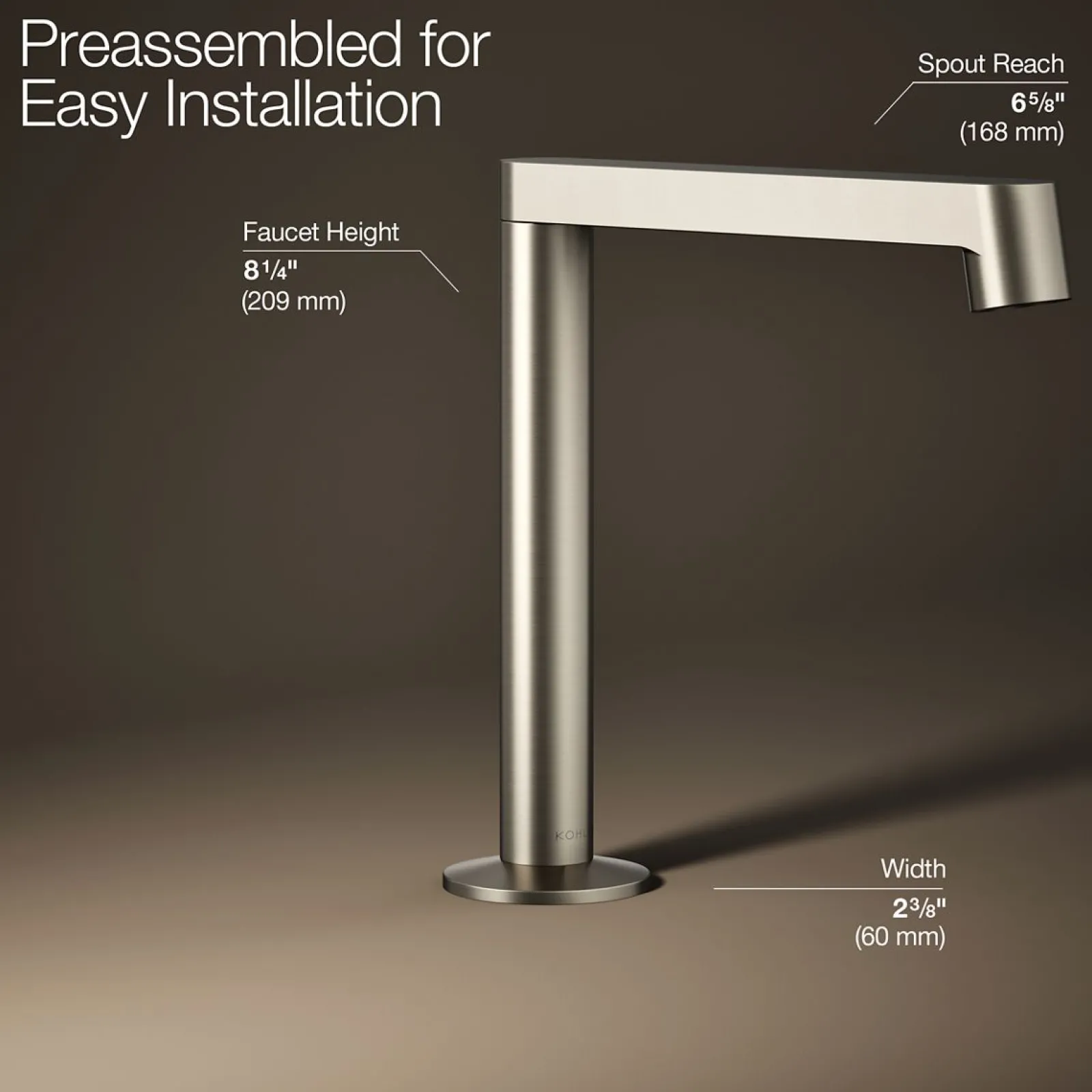 Bathroom sink faucet spout with Row design, 1.2 gpm^Kohler Sale