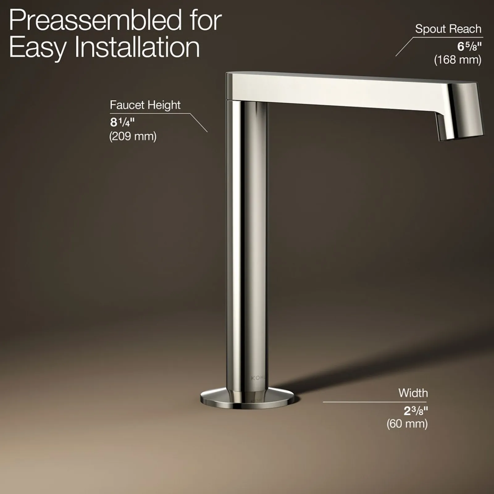 Bathroom sink faucet spout with Row design, 1.2 gpm^Kohler Sale