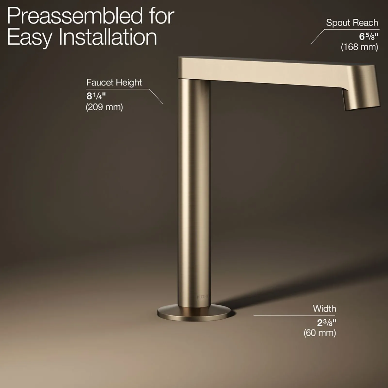 Bathroom sink faucet spout with Row design, 1.2 gpm^Kohler Sale