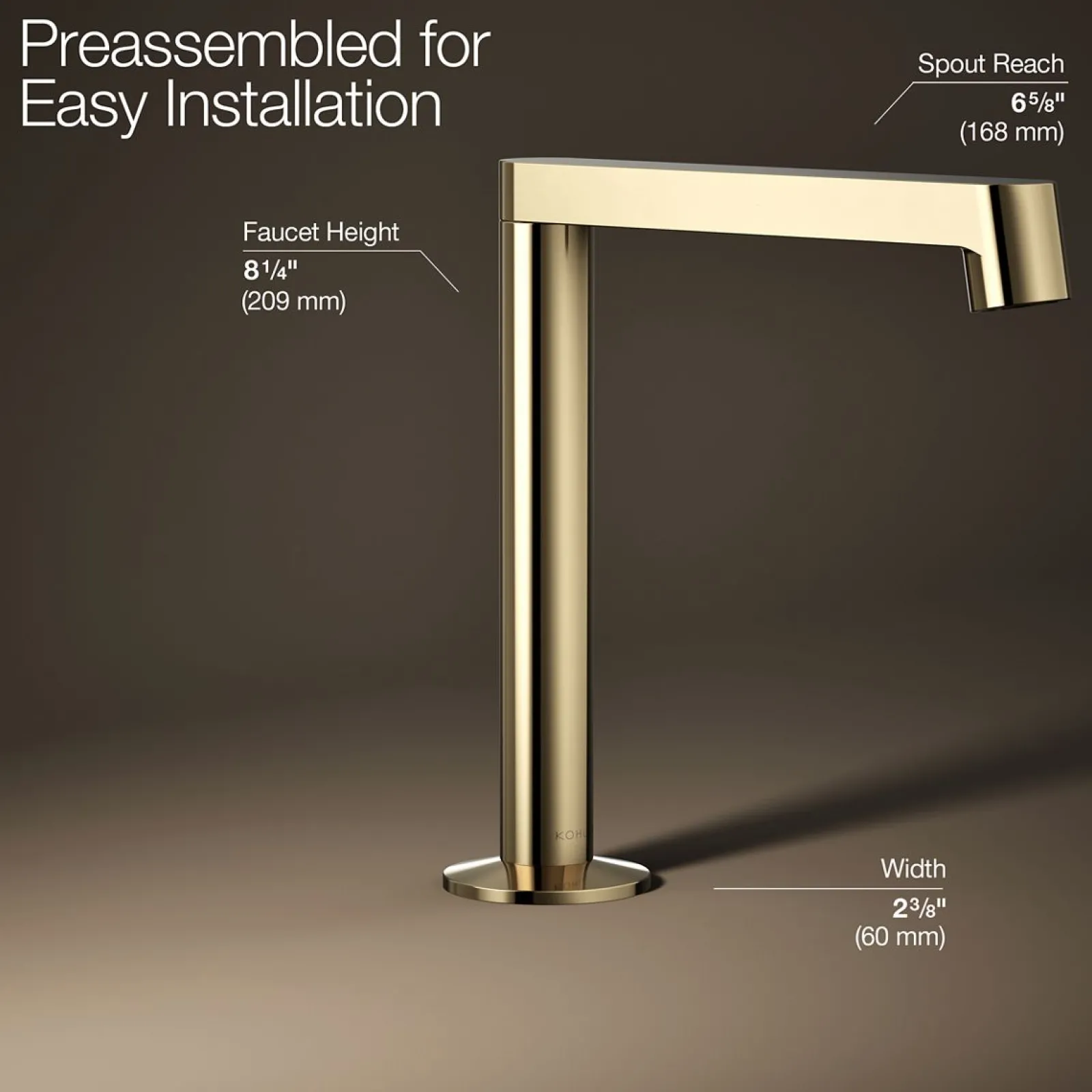 Bathroom sink faucet spout with Row design, 1.2 gpm^Kohler Sale