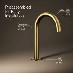 Bathroom sink faucet spout with Tube design, 1.2 gpm^Kohler Discount