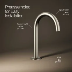 Bathroom sink faucet spout with Tube design, 1.2 gpm^Kohler Discount