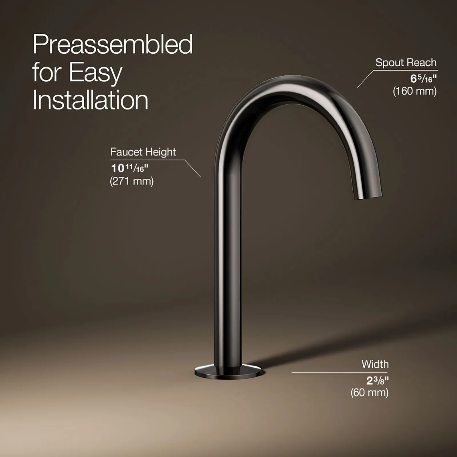 Bathroom sink faucet spout with Tube design, 1.2 gpm^Kohler Discount