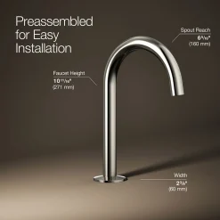 Bathroom sink faucet spout with Tube design, 1.2 gpm^Kohler Discount