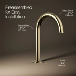 Bathroom sink faucet spout with Tube design, 1.2 gpm^Kohler Discount