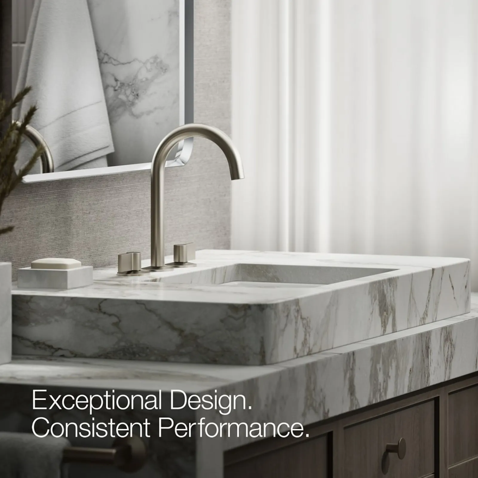 Bathroom sink faucet spout with Tube design, 1.2 gpm^Kohler Discount