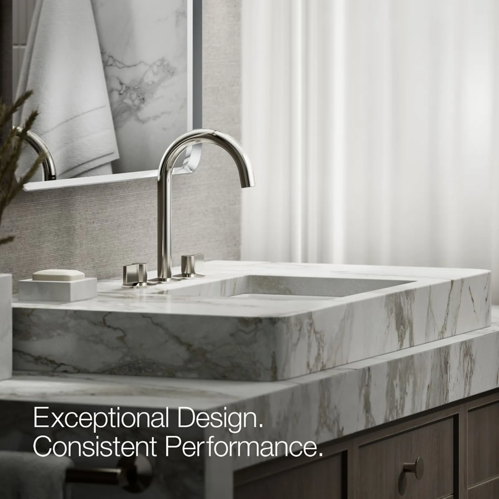Bathroom sink faucet spout with Tube design, 1.2 gpm^Kohler Discount