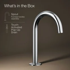 Bathroom sink faucet spout with Tube design, 1.2 gpm^Kohler Discount