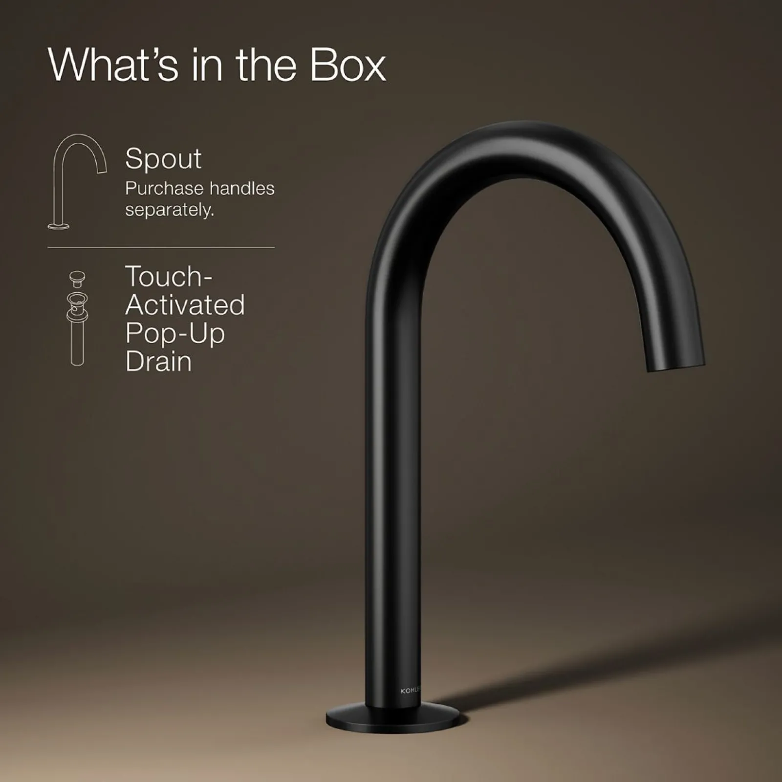 Bathroom sink faucet spout with Tube design, 1.2 gpm^Kohler Discount