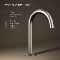 Bathroom sink faucet spout with Tube design, 1.2 gpm^Kohler Discount