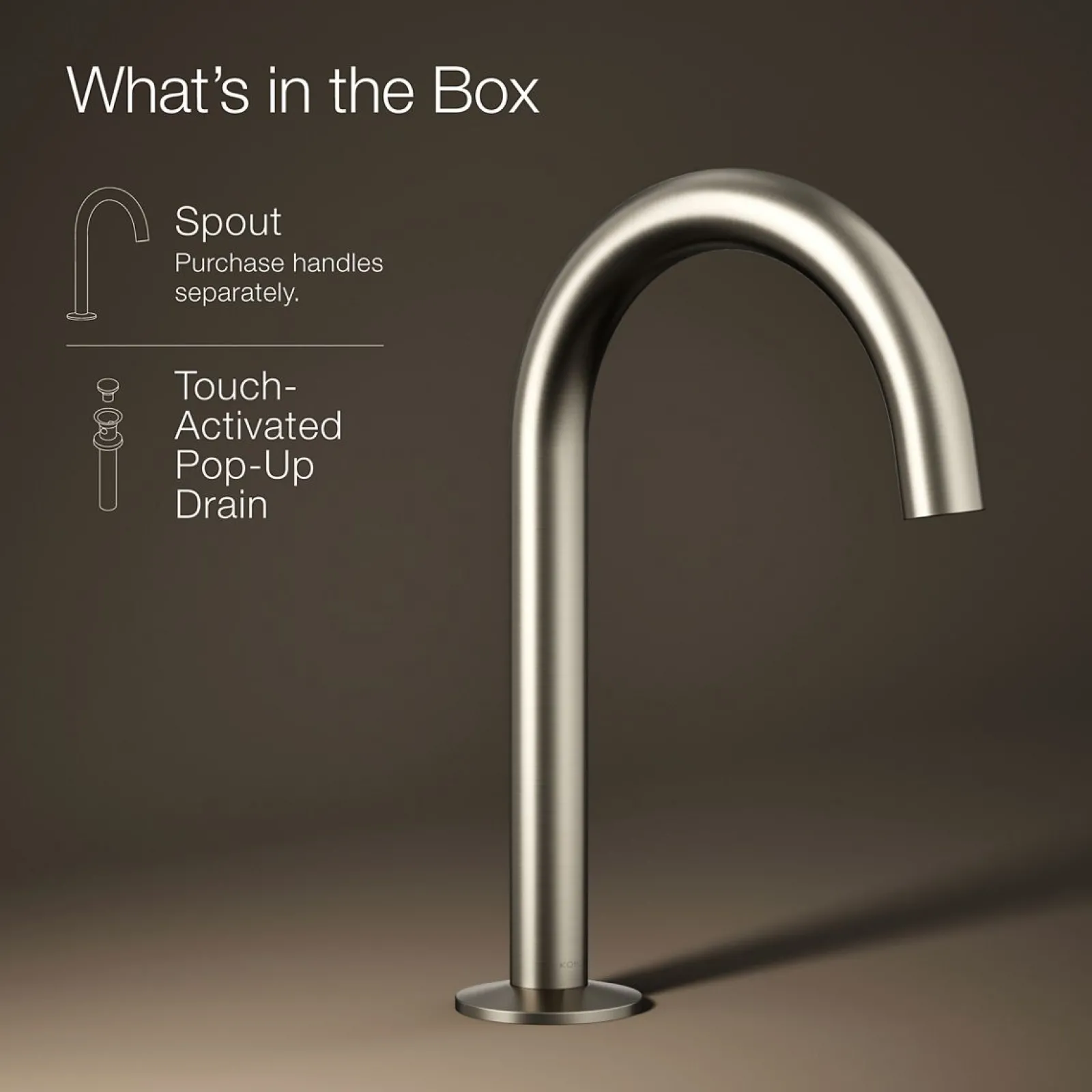 Bathroom sink faucet spout with Tube design, 1.2 gpm^Kohler Discount
