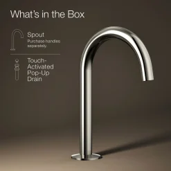 Bathroom sink faucet spout with Tube design, 1.2 gpm^Kohler Discount