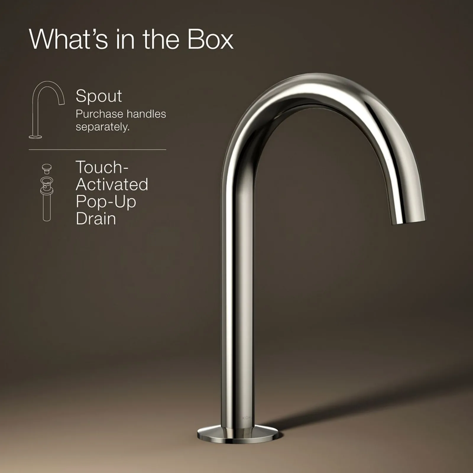 Bathroom sink faucet spout with Tube design, 1.2 gpm^Kohler Discount
