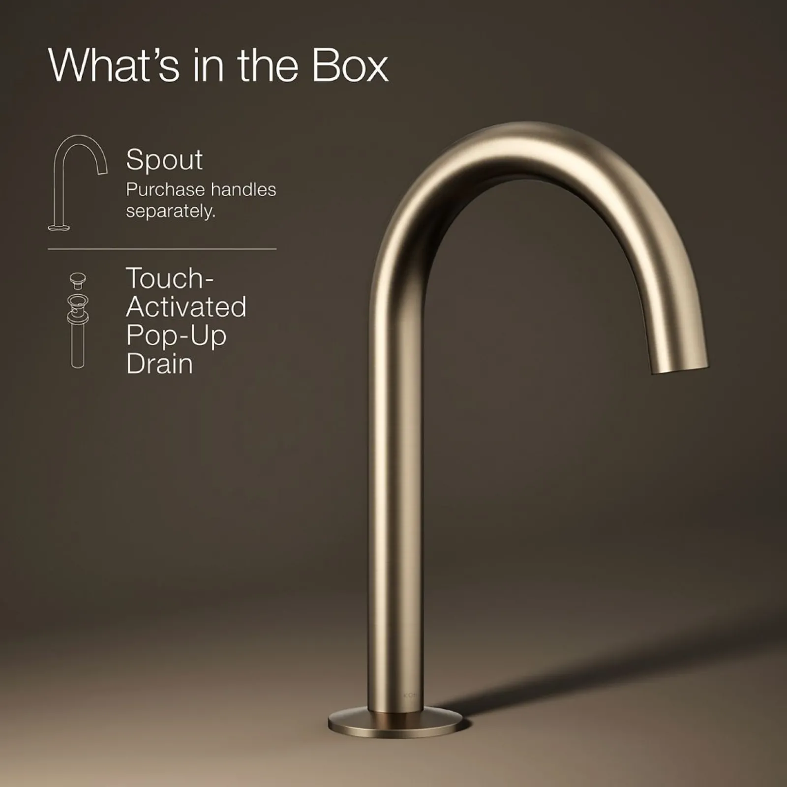 Bathroom sink faucet spout with Tube design, 1.2 gpm^Kohler Discount