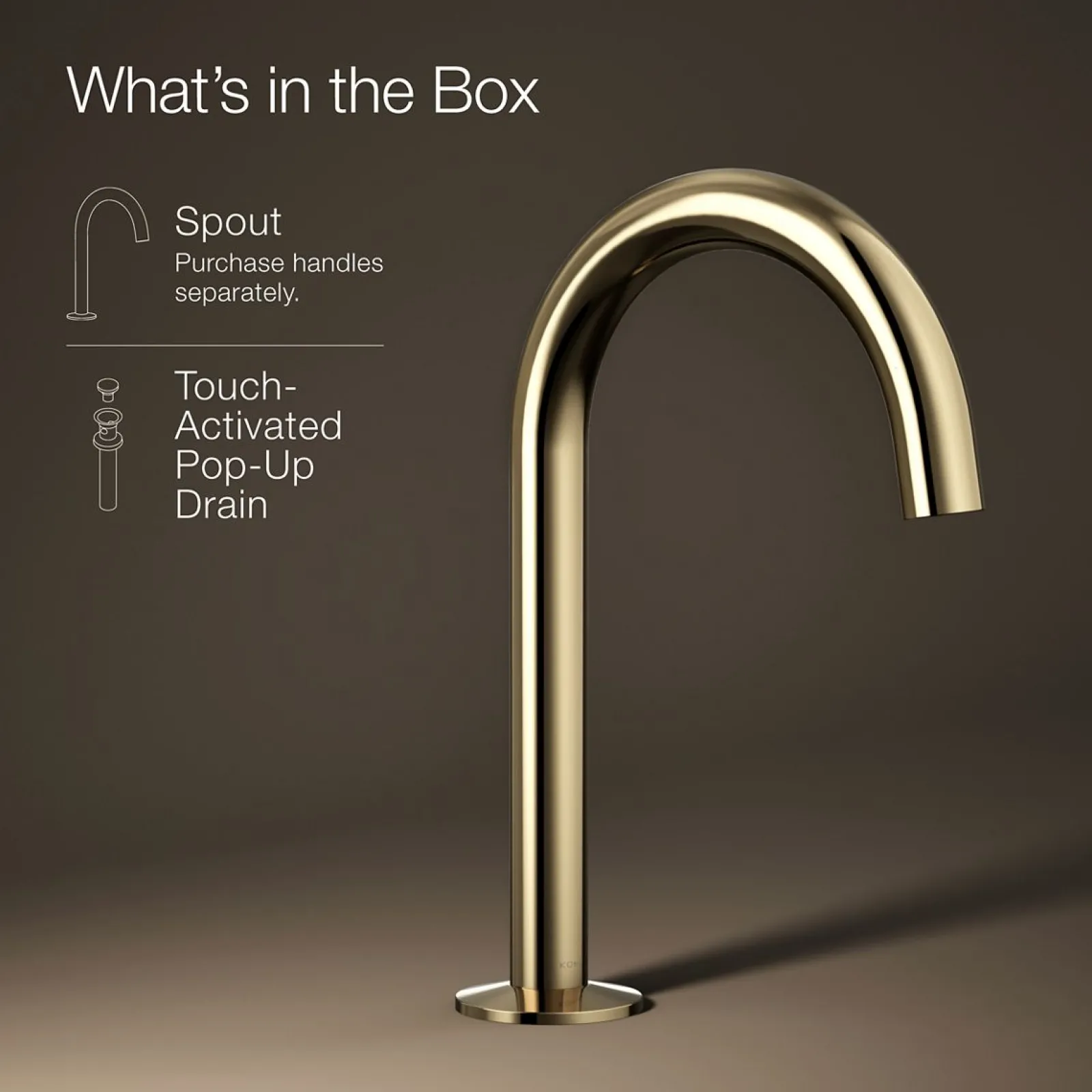 Bathroom sink faucet spout with Tube design, 1.2 gpm^Kohler Discount