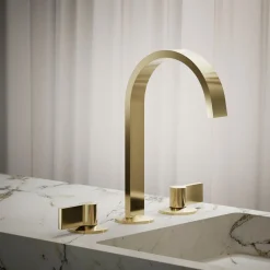 Bathroom sink faucet spout with Ribbon design, 1.2 gpm^Kohler