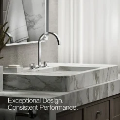 Bathroom sink faucet spout with Ribbon design, 1.2 gpm^Kohler