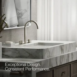 Bathroom sink faucet spout with Ribbon design, 1.2 gpm^Kohler