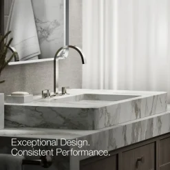 Bathroom sink faucet spout with Ribbon design, 1.2 gpm^Kohler