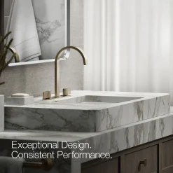 Bathroom sink faucet spout with Ribbon design, 1.2 gpm^Kohler