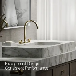 Bathroom sink faucet spout with Ribbon design, 1.2 gpm^Kohler