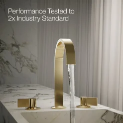 Bathroom sink faucet spout with Ribbon design, 1.2 gpm^Kohler