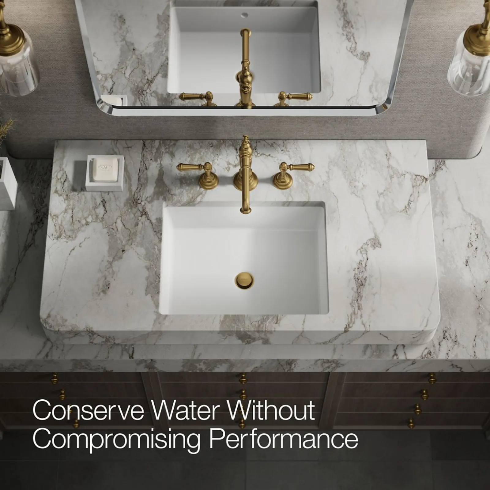 Bathroom sink faucet spout with Column design, 1.2 gpm^Kohler New