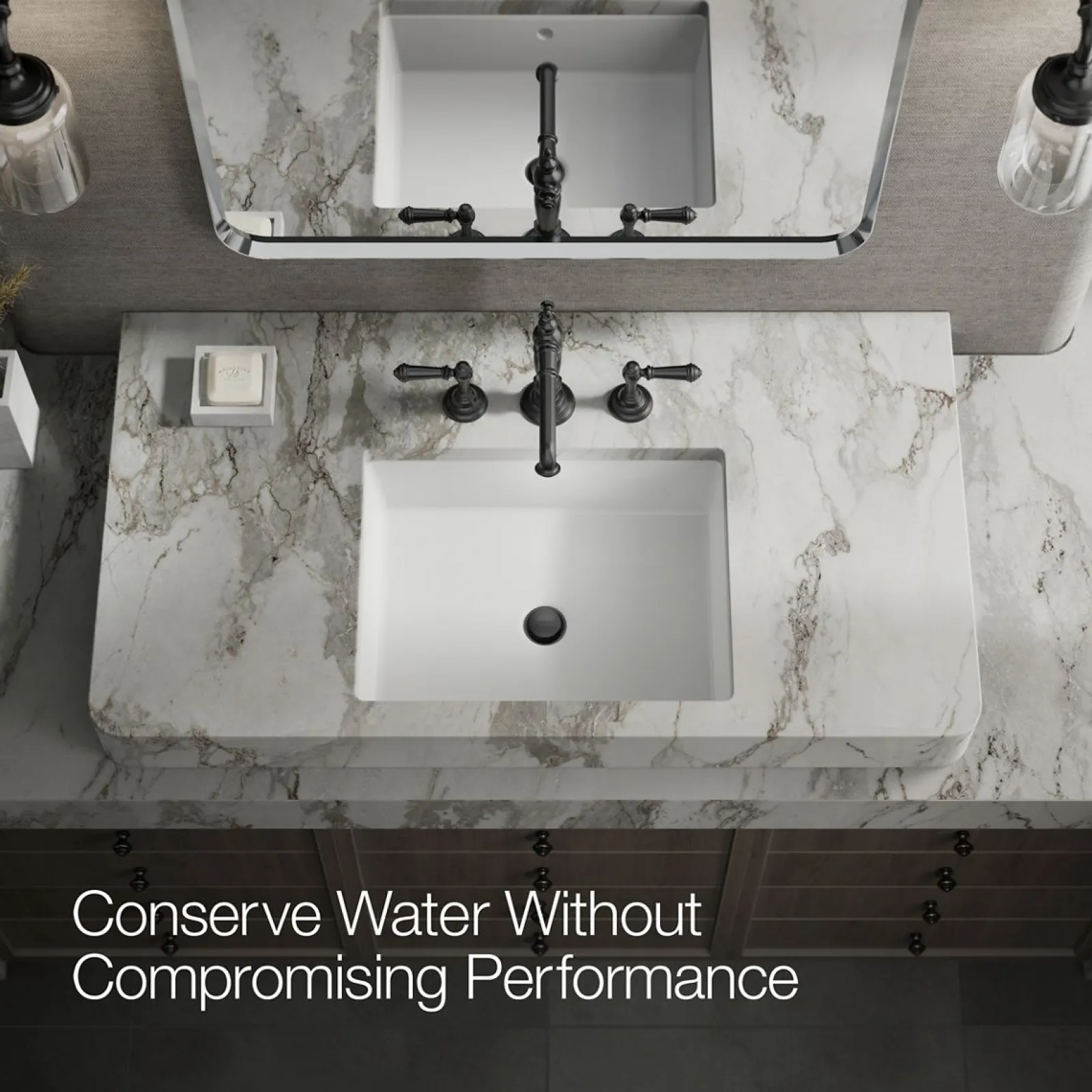 Bathroom sink faucet spout with Column design, 1.2 gpm^Kohler New