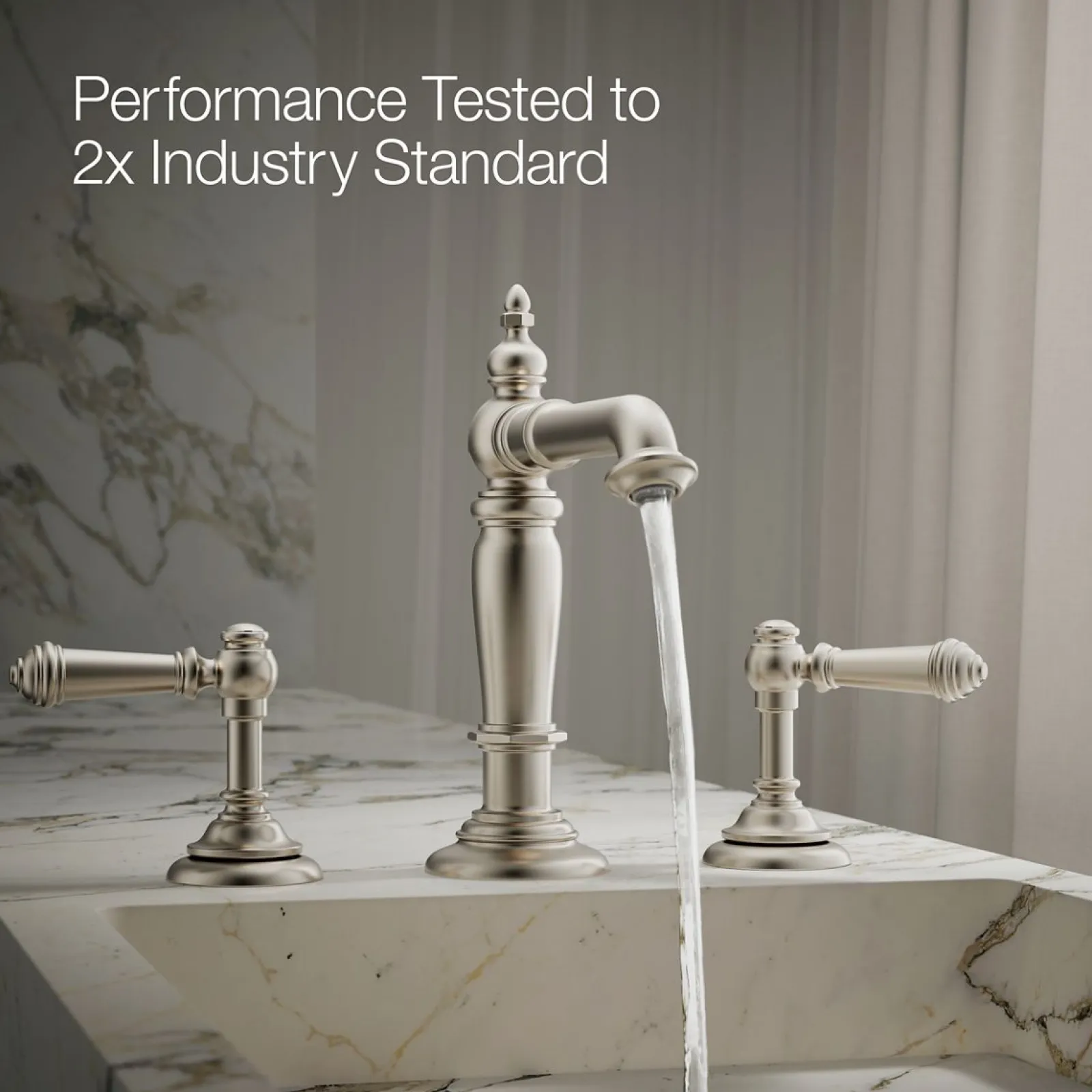 Bathroom sink faucet spout with Column design, 1.2 gpm^Kohler New