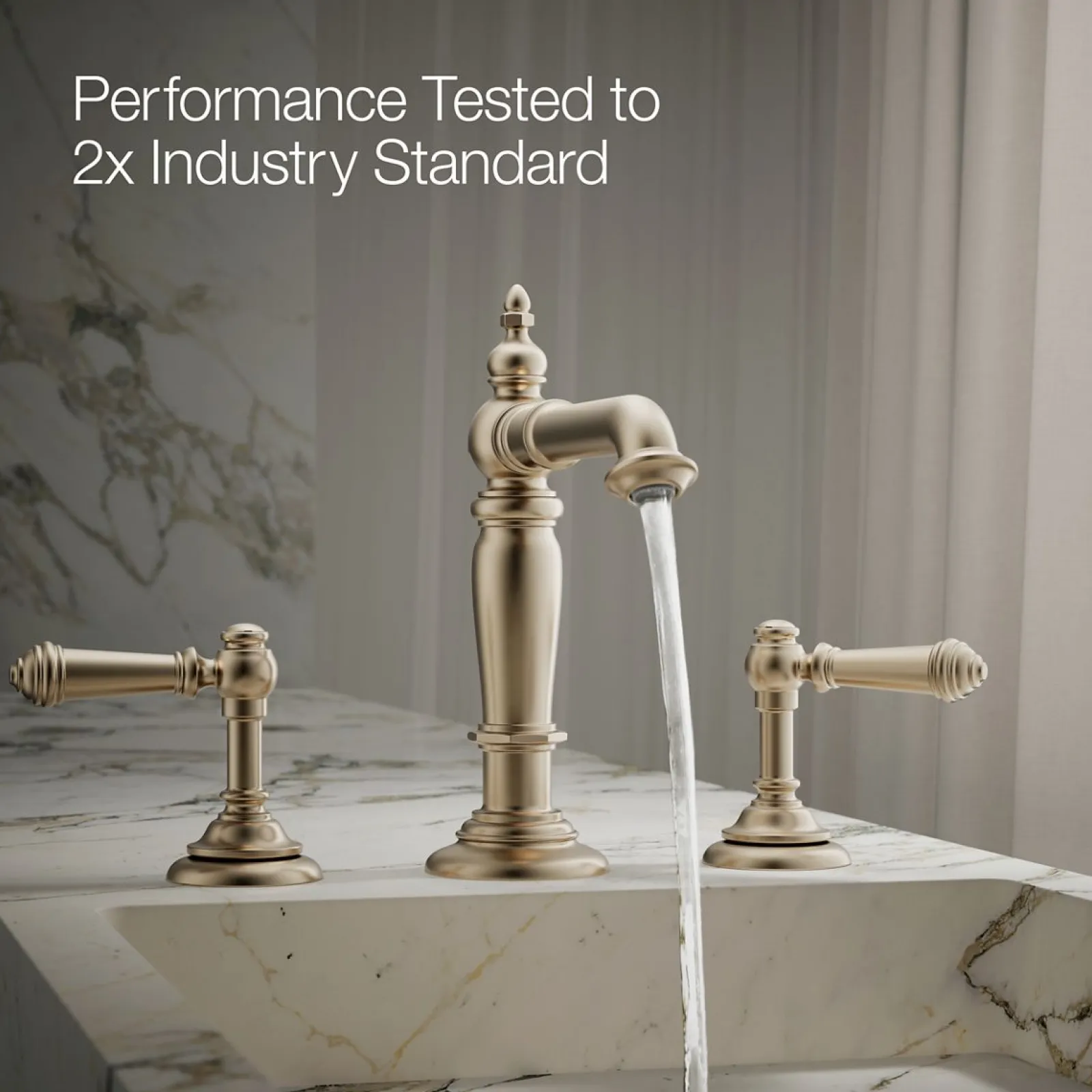 Bathroom sink faucet spout with Column design, 1.2 gpm^Kohler New