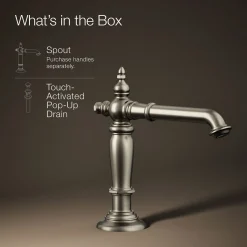 Bathroom sink faucet spout with Column design, 1.2 gpm^Kohler New
