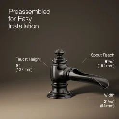Bathroom sink faucet spout with Flume design, 1.2 gpm^Kohler Best