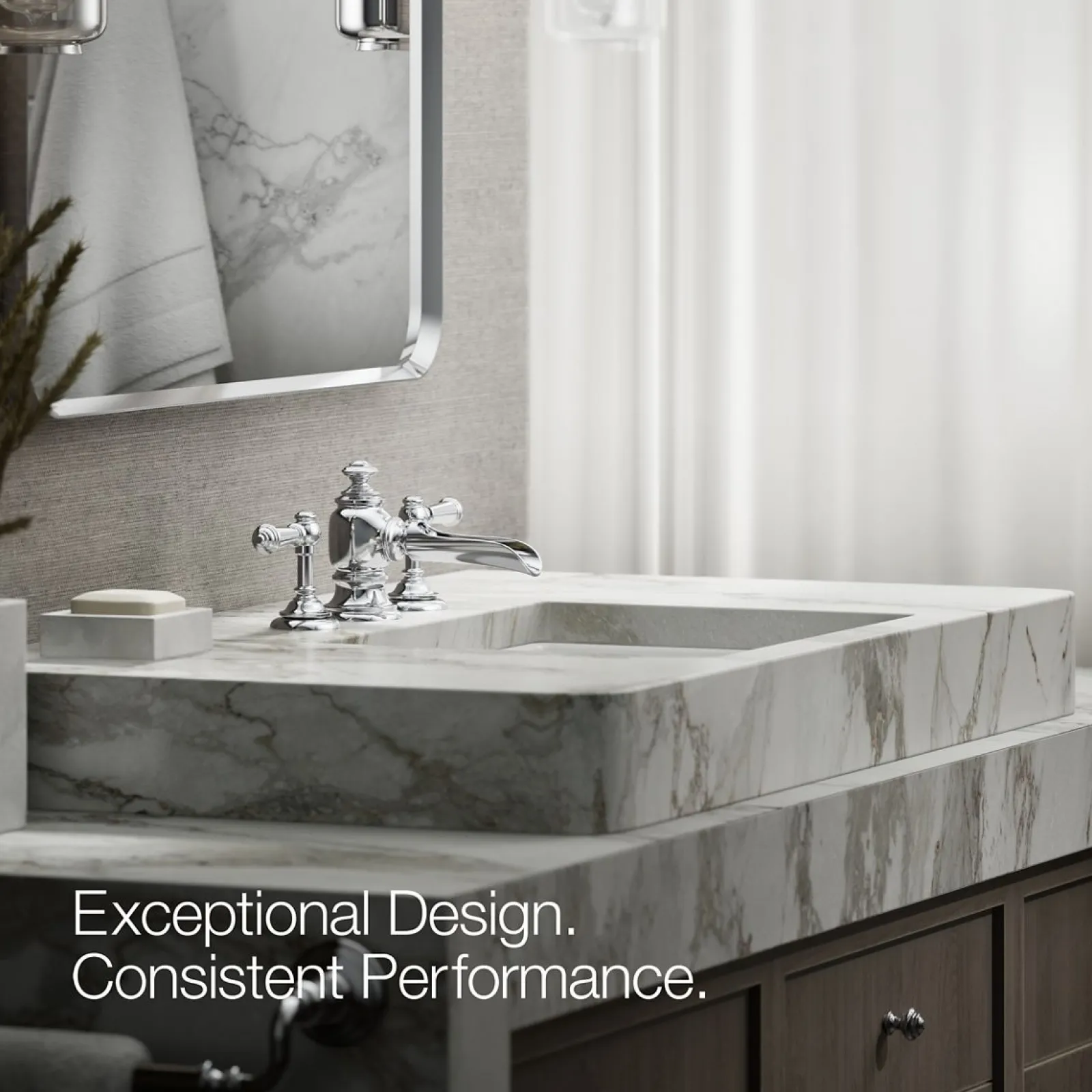 Bathroom sink faucet spout with Flume design, 1.2 gpm^Kohler Best