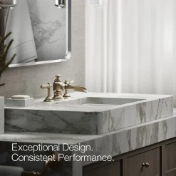 Bathroom sink faucet spout with Flume design, 1.2 gpm^Kohler Best