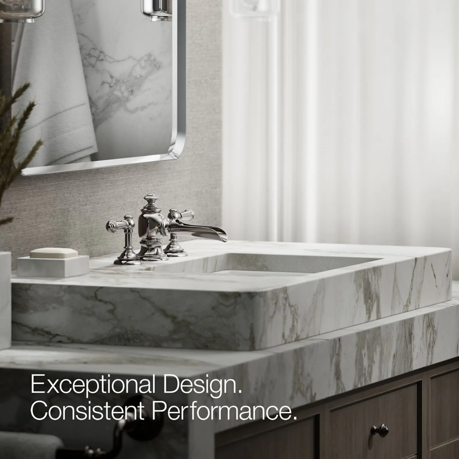 Bathroom sink faucet spout with Flume design, 1.2 gpm^Kohler Best