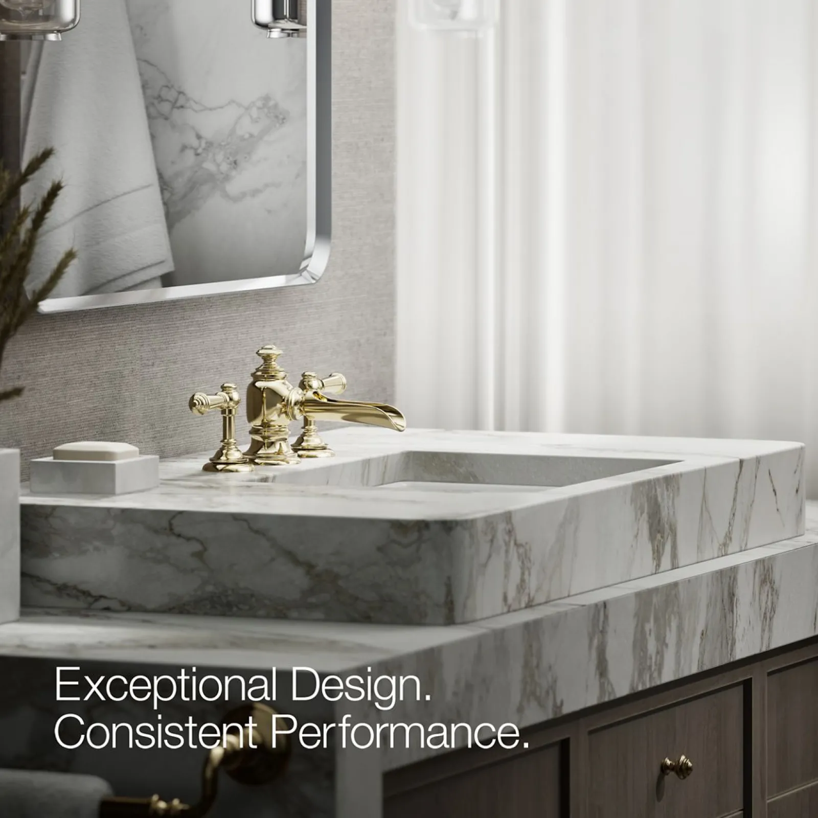 Bathroom sink faucet spout with Flume design, 1.2 gpm^Kohler Best