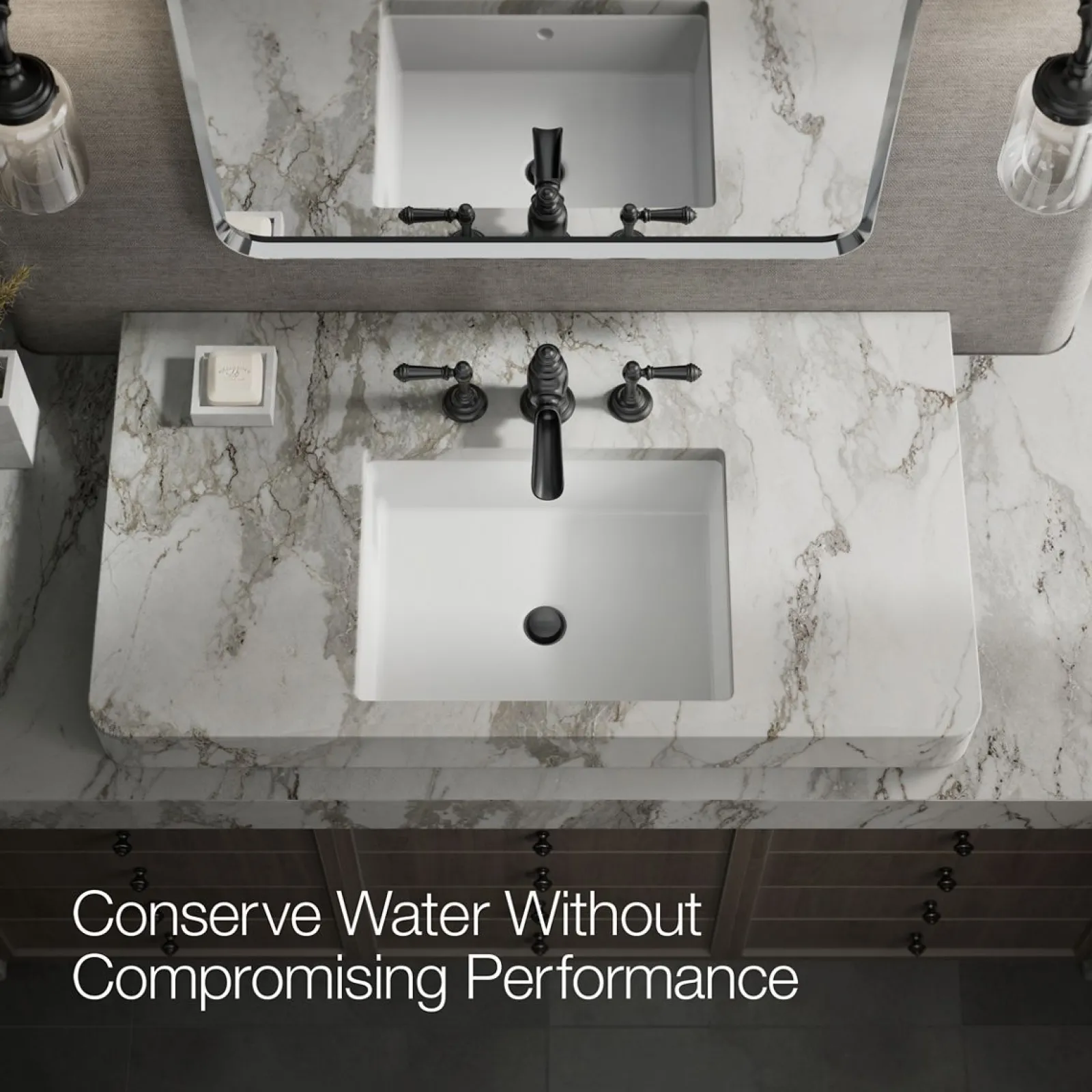 Bathroom sink faucet spout with Flume design, 1.2 gpm^Kohler Best