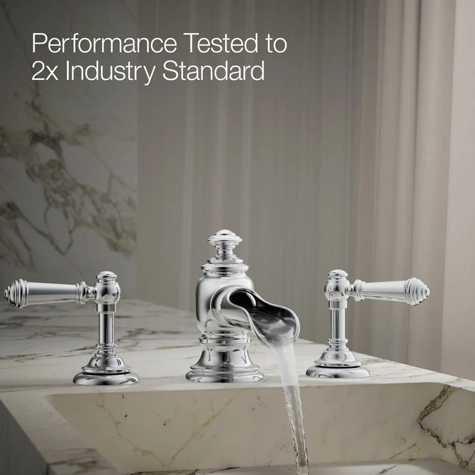 Bathroom sink faucet spout with Flume design, 1.2 gpm^Kohler Best