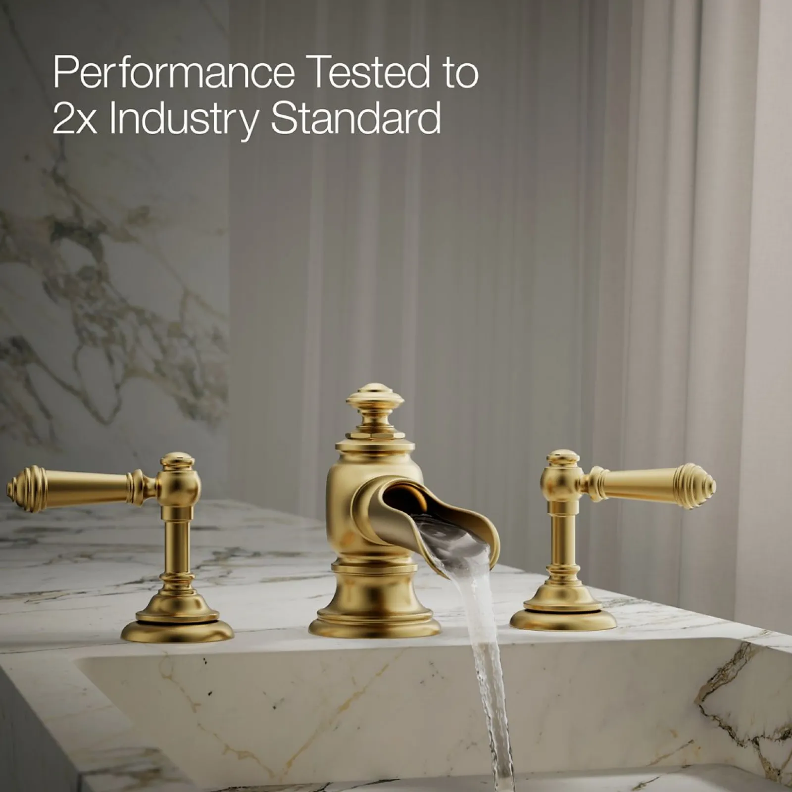 Bathroom sink faucet spout with Flume design, 1.2 gpm^Kohler Best