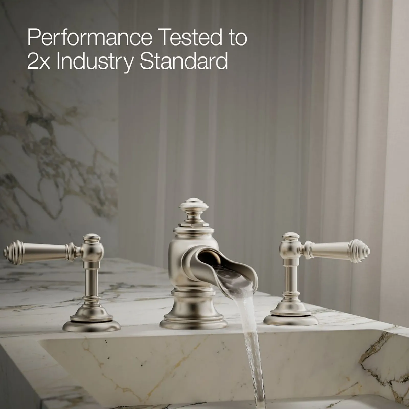 Bathroom sink faucet spout with Flume design, 1.2 gpm^Kohler Best