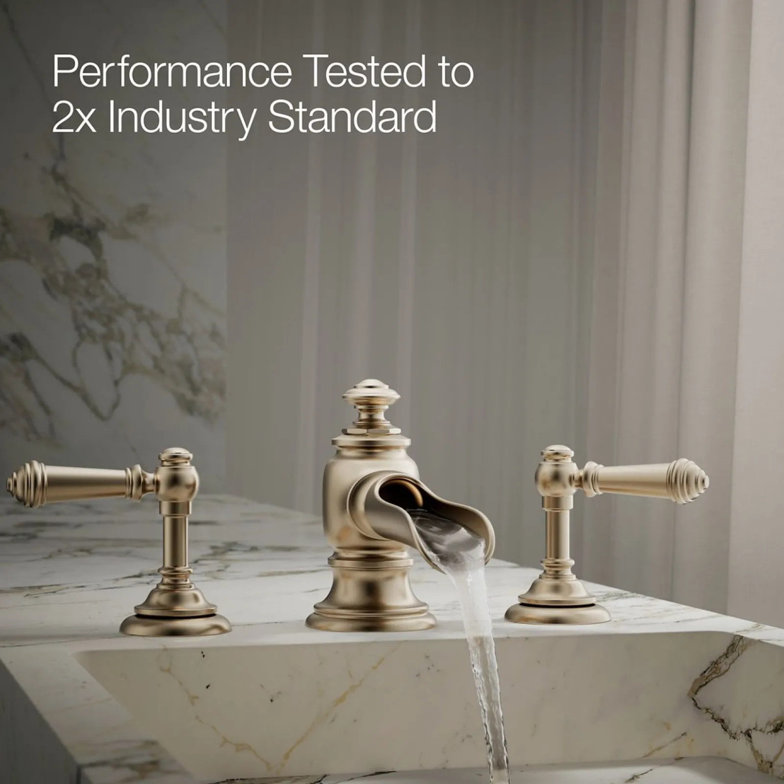 Bathroom sink faucet spout with Flume design, 1.2 gpm^Kohler Best