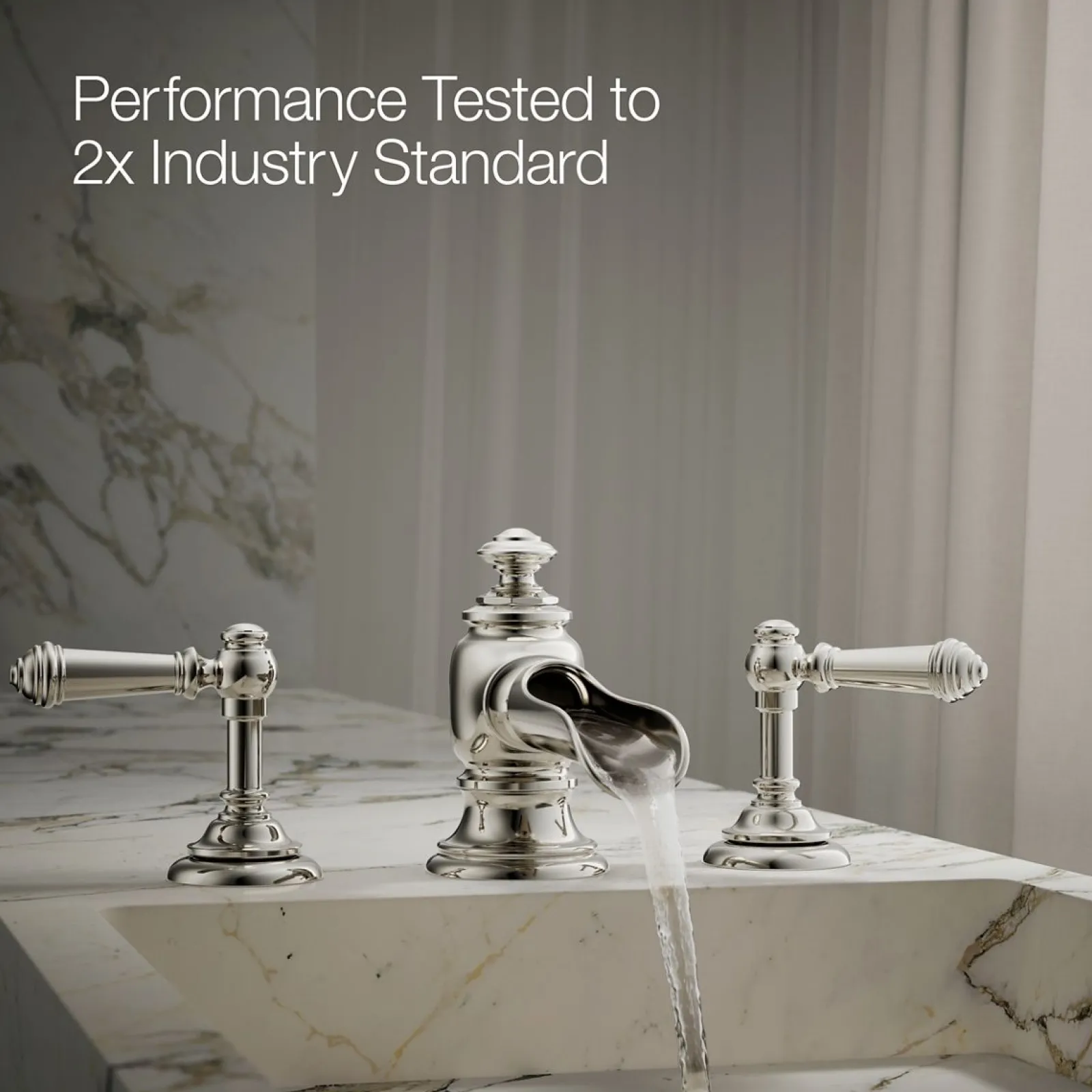 Bathroom sink faucet spout with Flume design, 1.2 gpm^Kohler Best