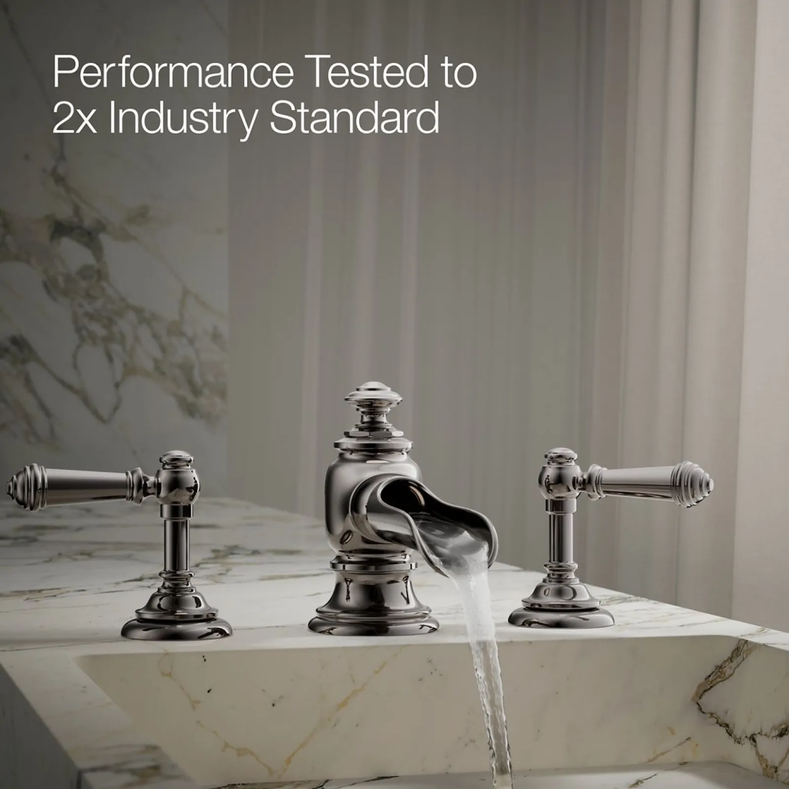 Bathroom sink faucet spout with Flume design, 1.2 gpm^Kohler Best