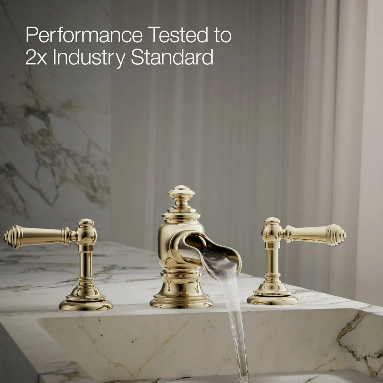 Bathroom sink faucet spout with Flume design, 1.2 gpm^Kohler Best