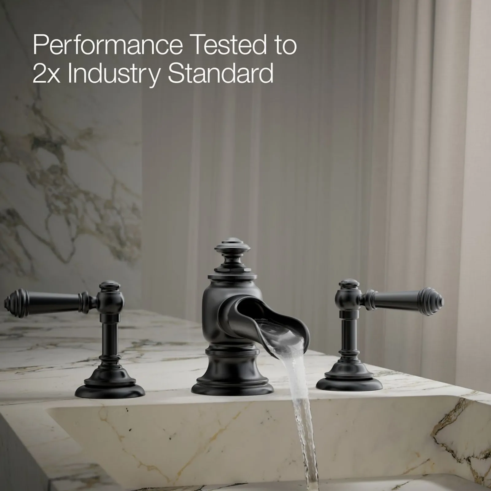 Bathroom sink faucet spout with Flume design, 1.2 gpm^Kohler Best
