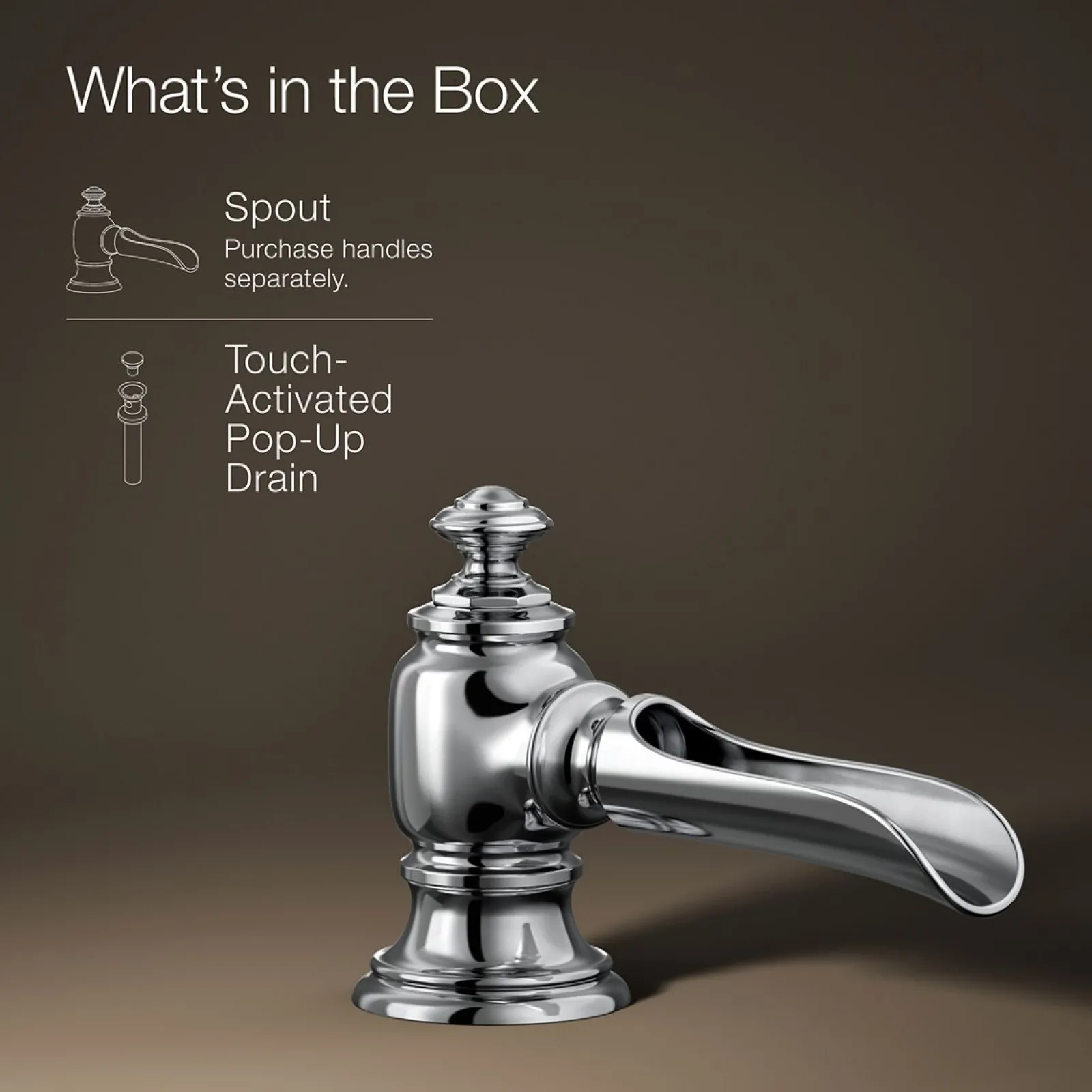 Bathroom sink faucet spout with Flume design, 1.2 gpm^Kohler Best
